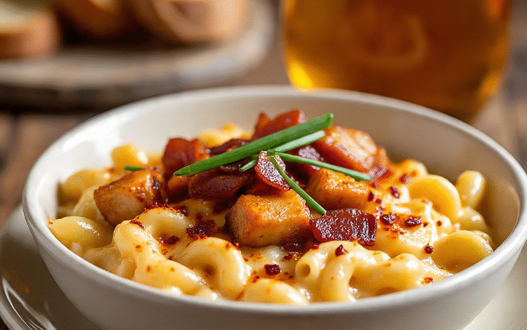 Buffalo chicken mac n cheese