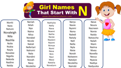 Female names that start with n