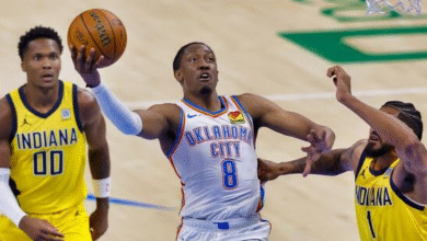 Indiana Pacer vs Oklahoma City Thunder Match Player Stats